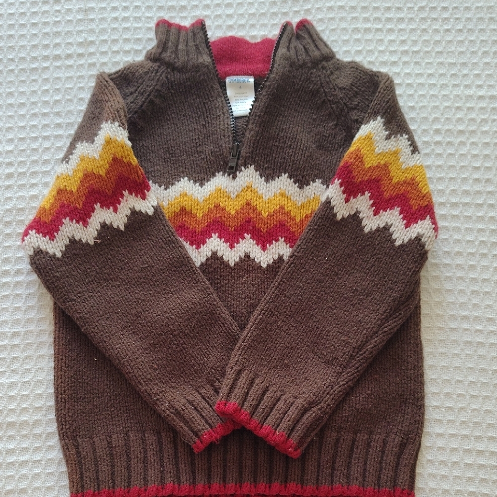 Gymboree Brown Thanksgiving Kids Sweater